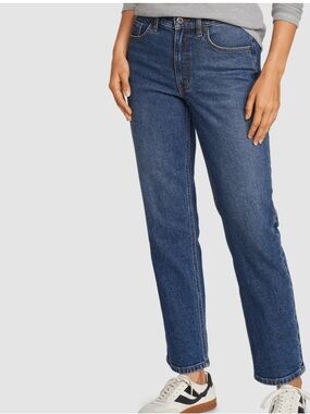 Eddie Bauer Women's Authentic High-Rise Perfectly Straight Leg Jeans  NWT